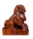 Wood carving Royal Palace lion decoration a pair of lion decoration town house home furnishings wood lion mahogany