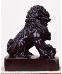 Wood carving King House lion decoration a pair of lion decoration town house home decoration wood lion ebony