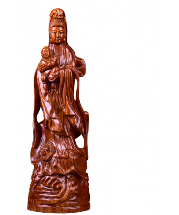 The wood carvings of...