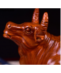 Wooden ox decoration zodiac ox carving crafts