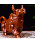 Wooden ox decoration zodiac ox carving crafts