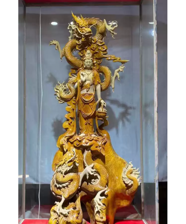 Double Dragon Guanyin Bodhisattva